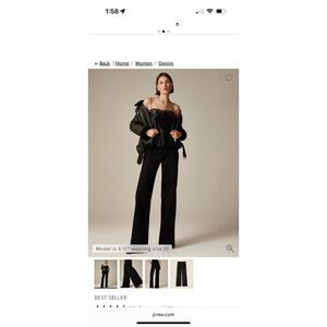 J.Crew Denim Trouser in 1996 Semi Stretch